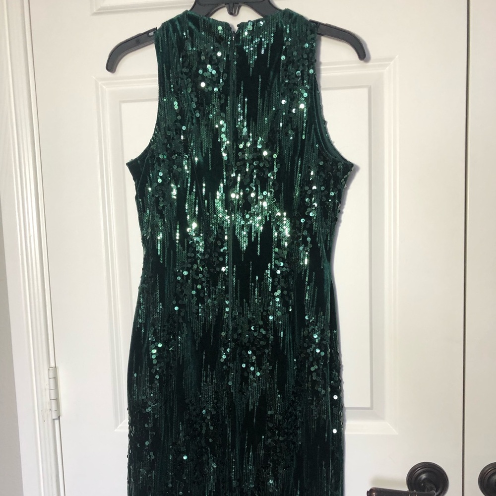 Green party dress
